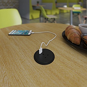 Eternal Square Breakout and Meeting Tables with Power - Office Furniture