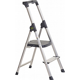 Climb-It Aluminium Platform Plus Folding Step Ladders