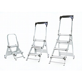 Climb-It Aluminium Easy Slope Folding Step Ladders