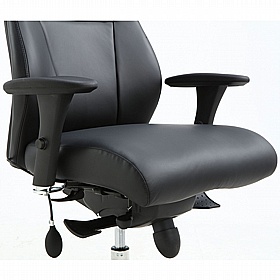 Posture-Task 24-7 Heavy Duty Top Leather Ergonomic Office Chair - Office Furniture
