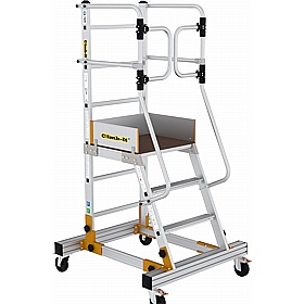 Climb-It Aluminium Mobile Steps with Safety Gates