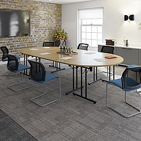 Upsilon Folding Semi-Circular Conference and Boardroom Tables