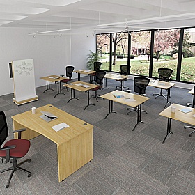 Upsilon Deluxe Folding Rectangular Conference and Boardroom Tables