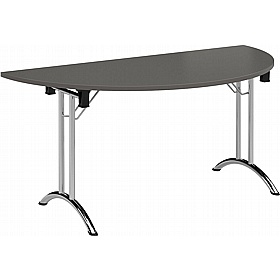 Upsilon Deluxe Folding Semi-Circular Conference and Boardroom Tables - Office Furniture