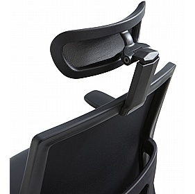 Evo Mesh & Top Leather Executive Office Chair with Pocket Sprung Seat - Office Furniture