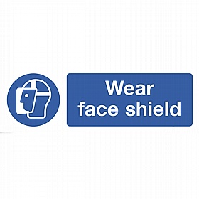 Wear Face Shield Rigid Plastic Signs