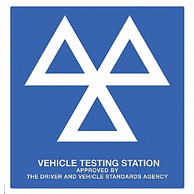 MOT Testing Station Rigid Plastic Signs