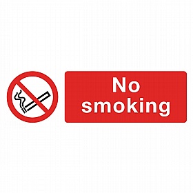 No Smoking Rigid Plastic Signs