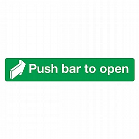 Push Bar To Open Rigid Plastic Signs