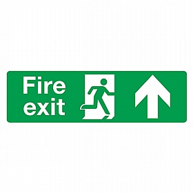 Fire Exit Ahead Rigid Plastic Signs
