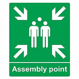 Assembly Point Rigid Plastic Signs