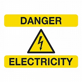 Danger Electricity Rigid Plastic Signs