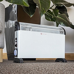 Calidum 2000W Convector Heater with Thermostat, Turbo Fan and Timer - Premises