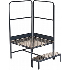 Climb-It Steel Single Work Platforms with Handrails