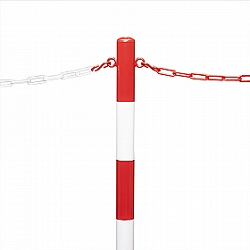 Extern Heavy Duty Metal Base Hi-Vis Chain Posts - Premises