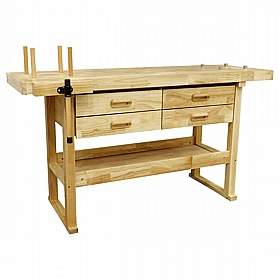 Artifex Woodworking Workbench with 4 Drawer Storage