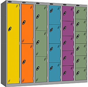 Stellar Probe Equinox Antibacterial Lockers with Coin Return Lock