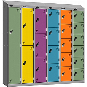 Stellar Probe Equinox Antibacterial Sloping Top Lockers With Hasp and Staple