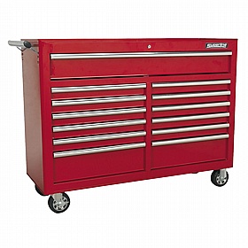 Superline Pro Extra Wide XL 13 Drawer Heavy Duty Rollercab Chests - Workshop