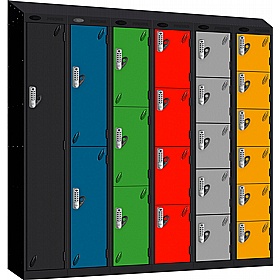 Stellar Probe Antibacterial Sloping Top Lockers With Digital Combination Lock