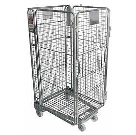 Cavea 4 Sided Nestable Roll Pallet Cages with Mesh Infill Frame
