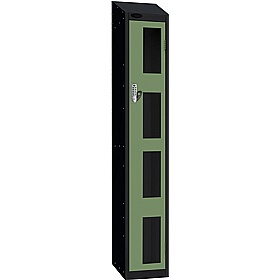 Stellar Probe Equinox Antibacterial Sloping Top Anti-Theft Vision Lockers with Digital Combination Lock - Lockers & Cloakroom