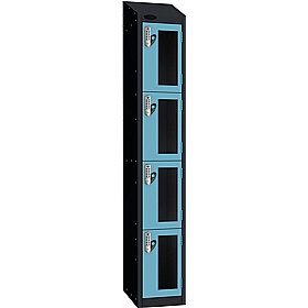 Stellar Probe Equinox Antibacterial Sloping Top Anti-Theft Vision Lockers with Digital Combination Lock - Lockers & Cloakroom