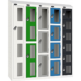 Stellar Probe Antibacterial Sloping Top Anti-Theft Vision Lockers with Manual Combination Lock