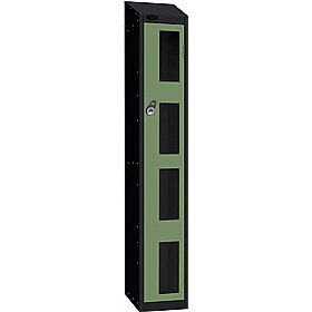 Stellar Probe Equinox Antibacterial Sloping Top Anti-Theft Vision Lockers with Manual Combination Lock - Lockers & Cloakroom