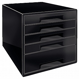 Leitz Noir 5 Drawer Desktop Cabinet