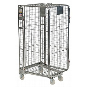 Cavea Full Security Nestable Roll Pallet Cages with Mesh Infill Frame