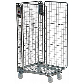 Palus 3 Sided Nestable Roll Pallet Cages with Mesh Infill Frame
