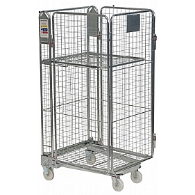 Palus 4 Sided Nestable Roll Pallet Cages with Mesh Infill Frame