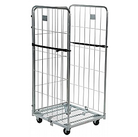 Palus 3 Sided Demountable Roll Pallet Cages With Rod Infill Frame