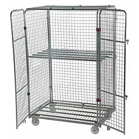 Palus Jumbo 4 Sided Full Security Demountable Roll Pallet Cages with Mesh Infill Frame