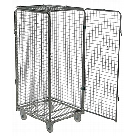 Palus 4 Sided Full Security Demountable Roll Pallet Cages with Mesh Infill Frame