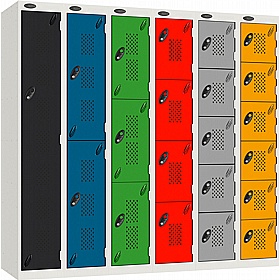 Stellar Probe Antibacterial Perforated Door Lockers with Cam Lock