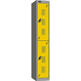 Stellar Probe Equinox Antibacterial Perforated Door Lockers with Hasp and Staple Lock - Lockers & Cloakroom