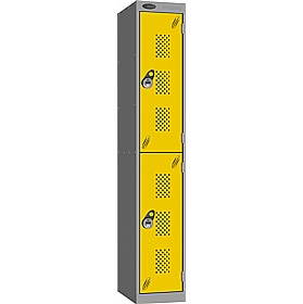 Stellar Probe Equinox Antibacterial Perforated Door Lockers with Manual Combination Lock - Lockers & Cloakroom