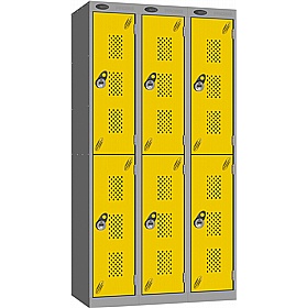 Stellar Probe Equinox Antibacterial Perforated Door Lockers with Manual Combination Lock - Lockers & Cloakroom