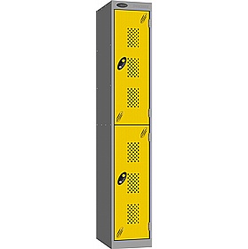 Stellar Probe Equinox Antibacterial Perforated Door Lockers with Coin Return Lock - Lockers & Cloakroom