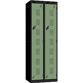 Stellar Probe Equinox Antibacterial Perforated Door Lockers with Coin Return Lock - Lockers & Cloakroom