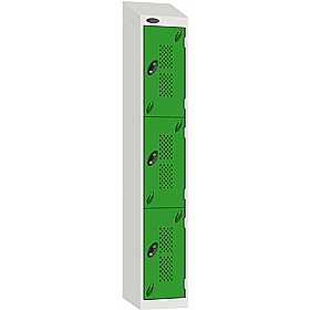 Stellar Probe Antibacterial Sloping Top Perforated Door Lockers with Cam Lock - Lockers & Cloakroom