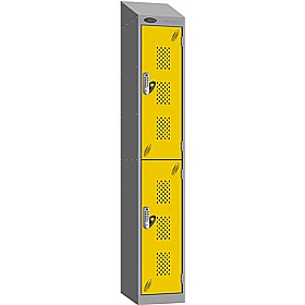 Stellar Probe Equinox Antibacterial Sloping Top Perforated Door Lockers with Digital Combination Lock - Lockers & Cloakroom
