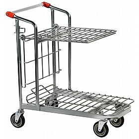 Bursa Nestable Stock Trolley with Folding Shelf