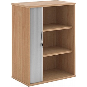 Contract Plus Wooden Tambour Office Cupboards - Office Furniture