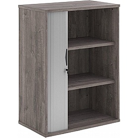 Contract Plus Wooden Tambour Office Cupboards - Office Furniture