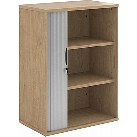Contract Plus Wooden Tambour Office Cupboards - Office Furniture