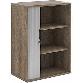 Contract Plus Wooden Tambour Office Cupboards - Office Furniture