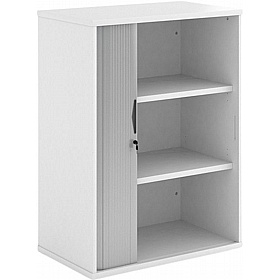 Contract Plus Wooden Tambour Office Cupboards - Office Furniture